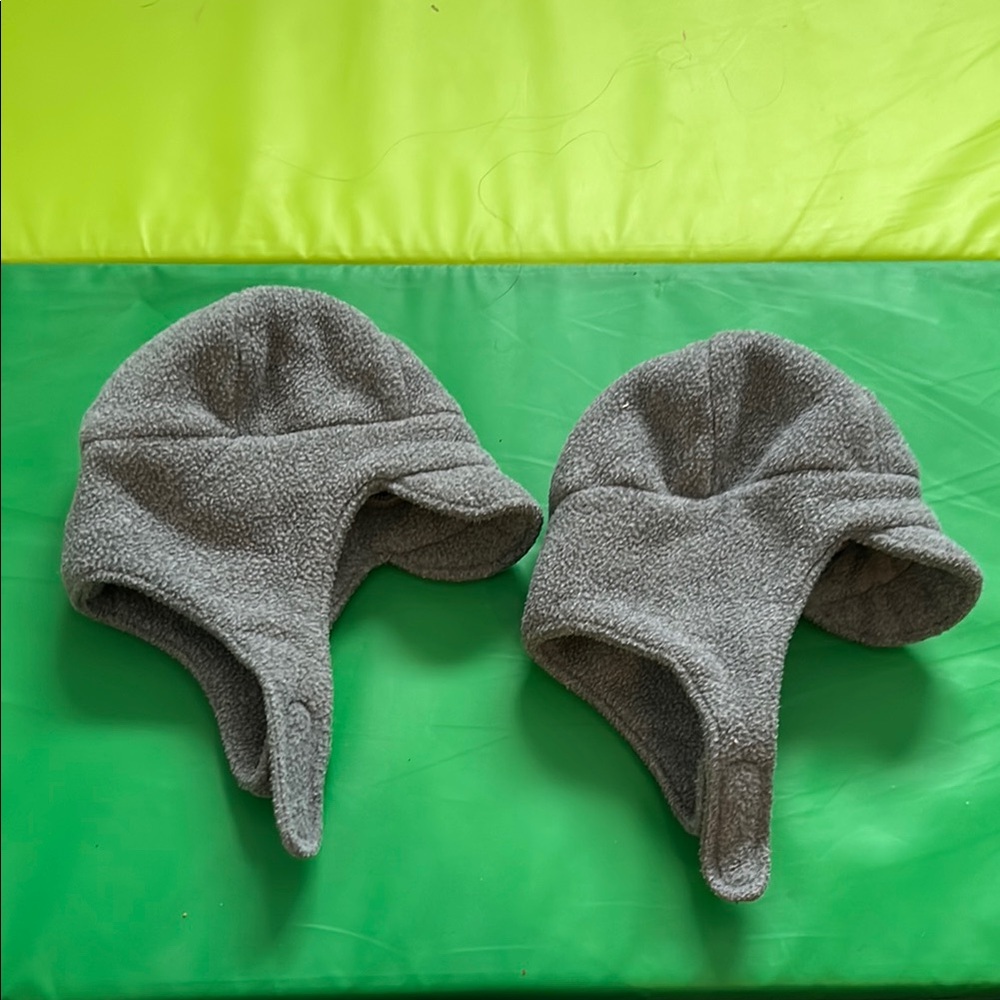 Cozy Gray Fleece Winter Hats